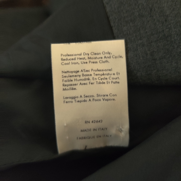 Calvin Klein Made In Italy 2pc Gray Pant Suit - Picture 15 of 16